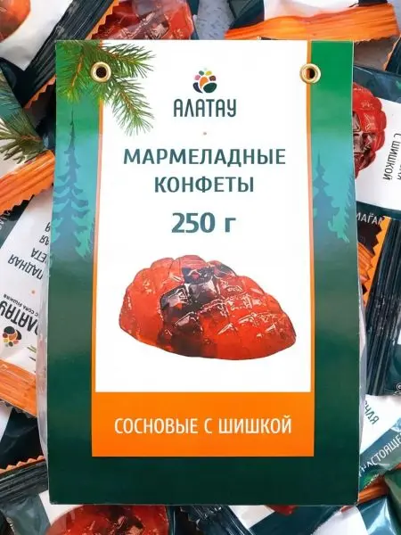 Мармелад с сосновой шишкой, 250 гр